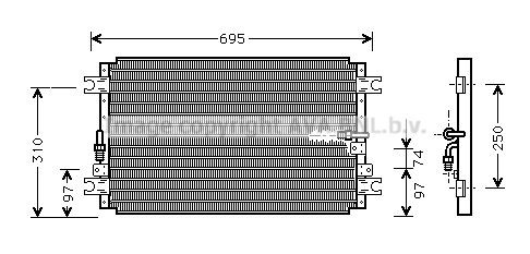 AVA COOLING SYSTEMS TO5263: Condensatore climatizzatore senza essiccatore