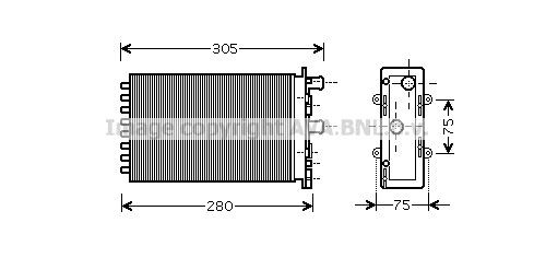 AVA COOLING SYSTEMS VW6239: Топлообменник, отопление на вътрешното пространство
