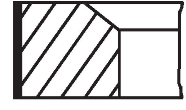 MAHLE ORIGINAL 014 24 N2: Jeu de segments de pistons