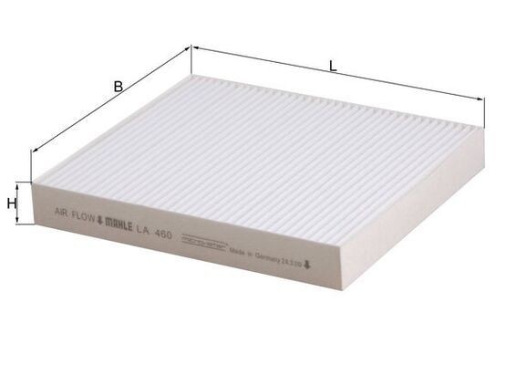 MAHLE ORIGINAL LA 460: Interieurfilter Stoffilter