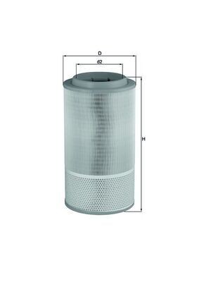 MAHLE ORIGINAL LX 1024: Filtro aria