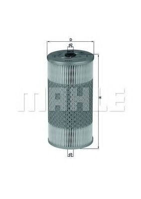 MAHLE ORIGINAL OX 80: Alyvos filtras