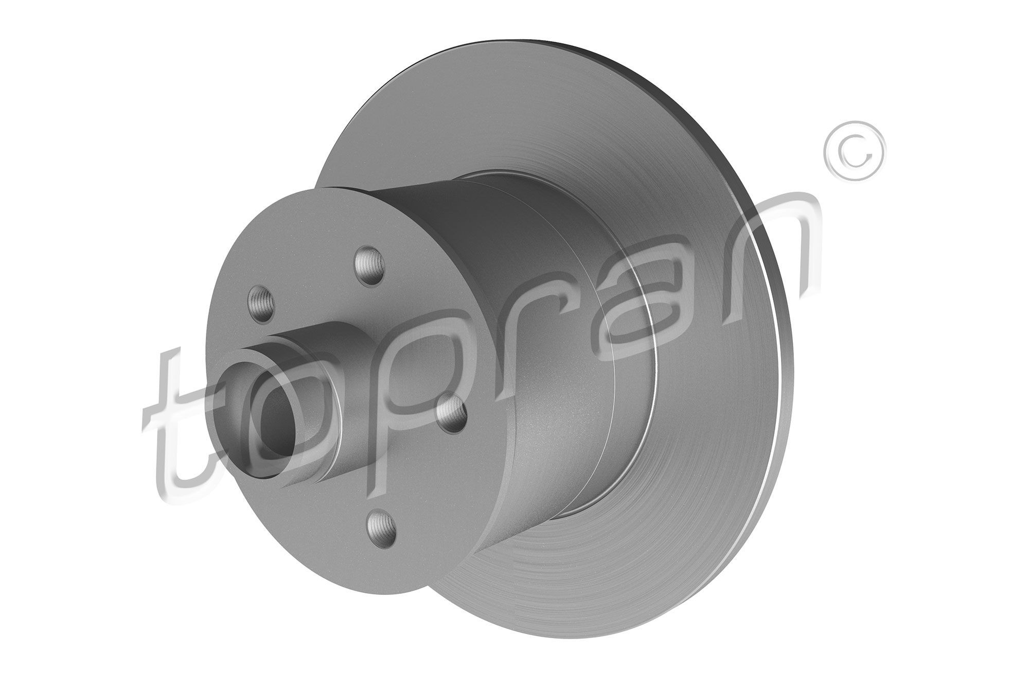 TOPRAN 103 263: Δισκόπλακα μπροστινός άξονας, Ø: 278mm, πλήρες, Ø: 278mm