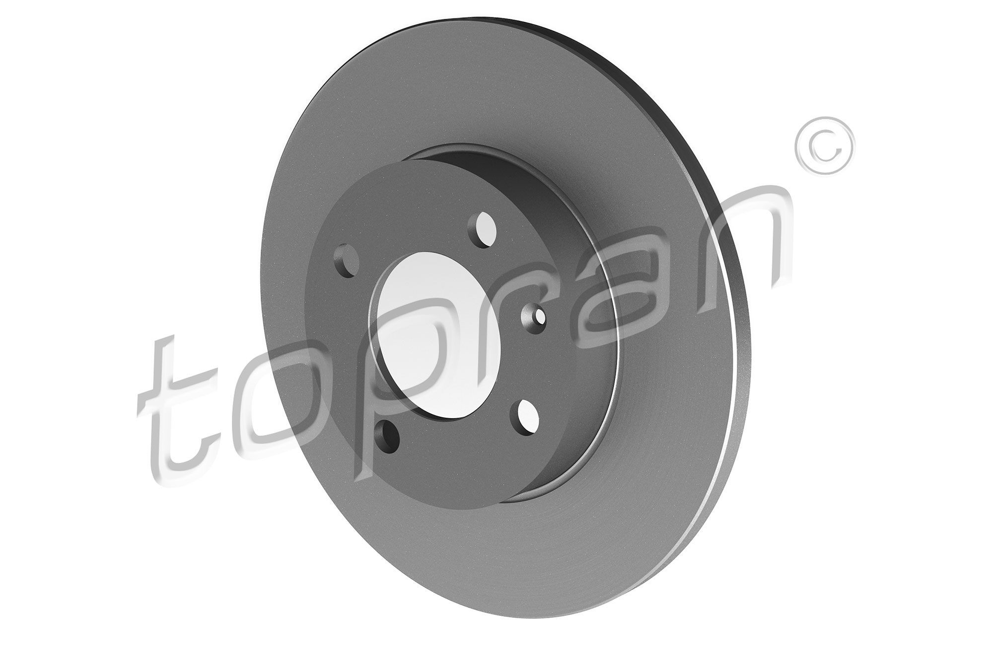 TOPRAN 103 406: Stabdžių diskas priekinė ašis, Ø: 239mm, visiškai, Ø: 239mm