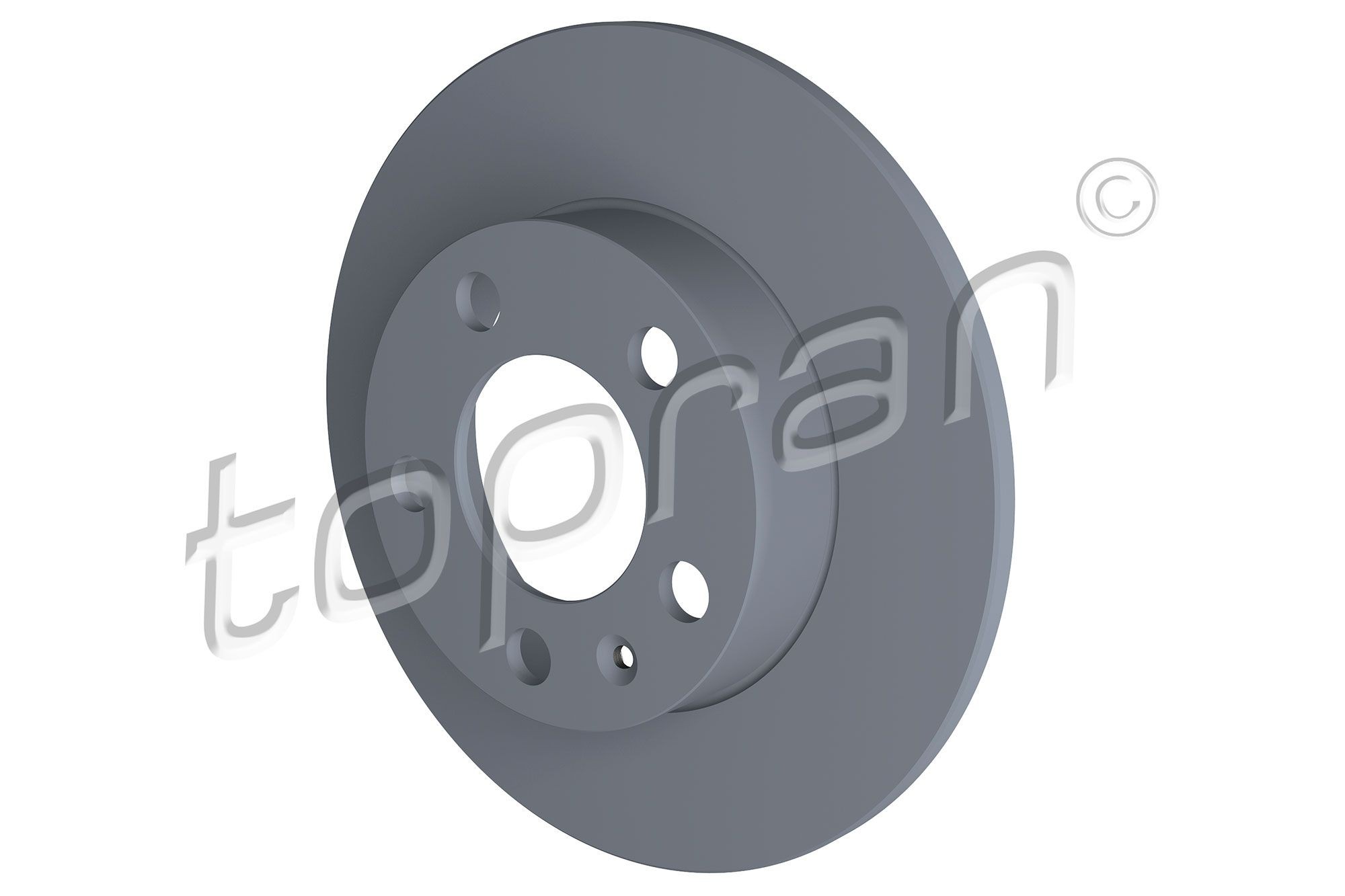 TOPRAN 107 683: Bremseskive bagaksel, Ø: 232mm, fuldstændigt, Ø: 232mm, coatet