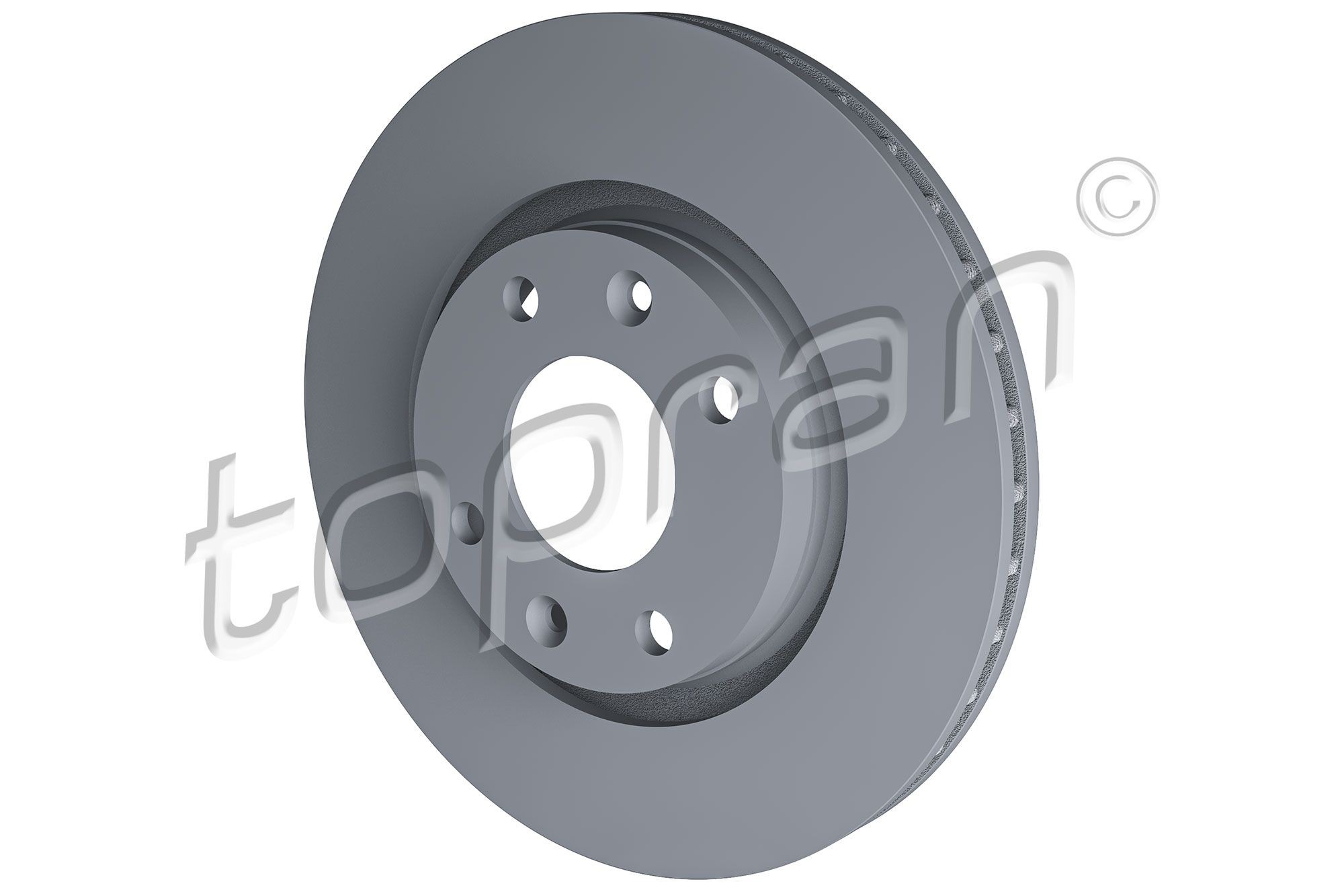 TOPRAN 720 247: Bremseskive foraksel, Ø: 266mm, ventileret, Ø: 266mm, coatet