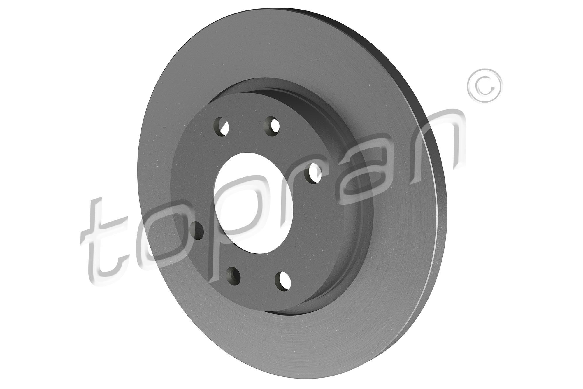 TOPRAN 721 175: Brzdový kotouč přední osa, R: 247mm, plný, R: 247mm