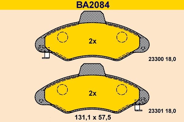 Barum BA2084: Piduriklotsid