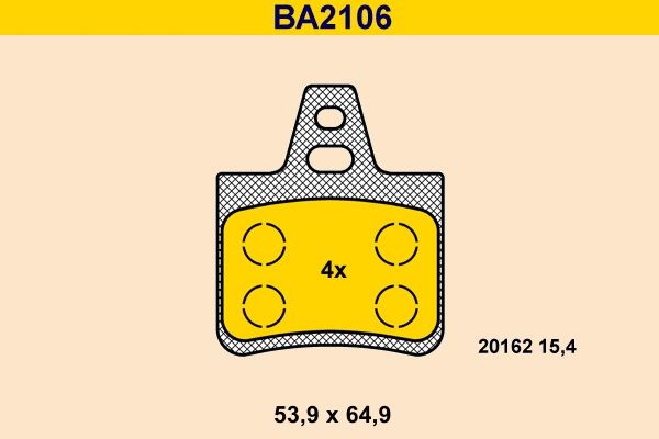 Barum BA2106: Piduriklotsid