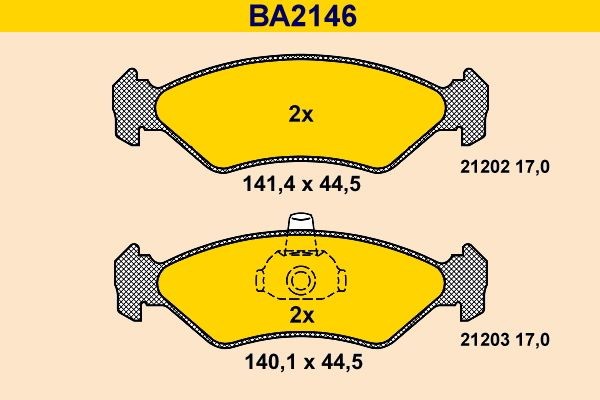 Barum BA2146: Piduriklotsid