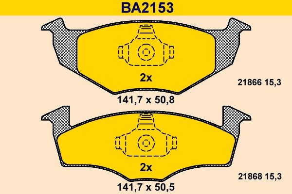 Barum BA2153: Τακάκια φρένων