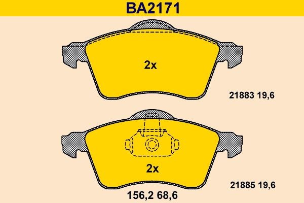 Barum BA2171: Piduriklotsid