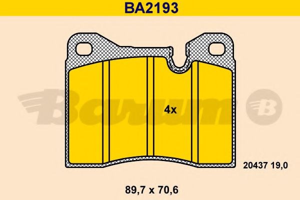 Barum BA2193: Plăcuțe de frână