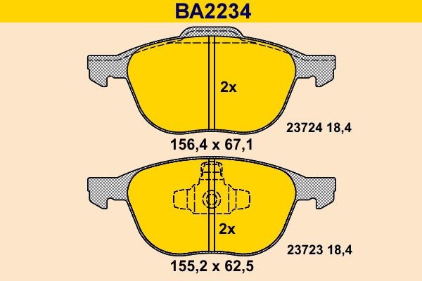 Barum BA2234 Bremsbeläge