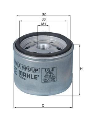 MAHLE ORIGINAL KL 440/6: Kuro filtras