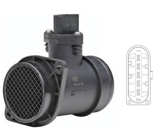 HELLA 8ET 009 142-861: Débitmètre d'air