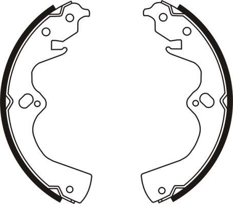 ABE C00309ABE: Juego de zapatas de frenos Eje trasero, 260mm