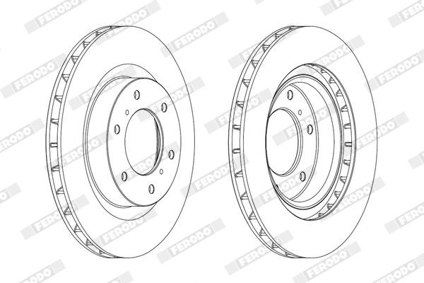 FERODO DDF077: Piduriketas Ø: 262mm, täis, Ø: 262mm, õlitatud, ilma kruvideta PREMIER