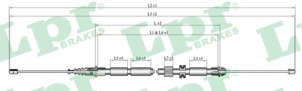 LPR B2061V: Féktárcsa Ø: 280mm, belső hűtésű, Ø: 280mm