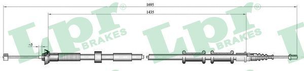 LPR A4071P: Δισκόπλακα Ø: 240mm, πλήρες, Ø: 240mm