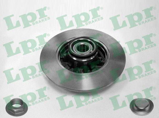 LPR P1011PCA: Stabdžių diskas LPR HUB BRAKE DISC LINE Ø: 249mm, visiškai, Ø: 249mm, su priedais, su rato guolio komplektu, su ABS jutiklio žiedu