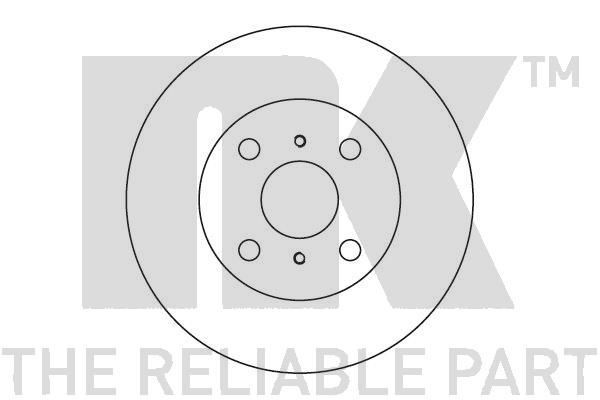 NK 204514: Piduriketas Ø: 243mm, täis, Ø: 243mm, õlitatud