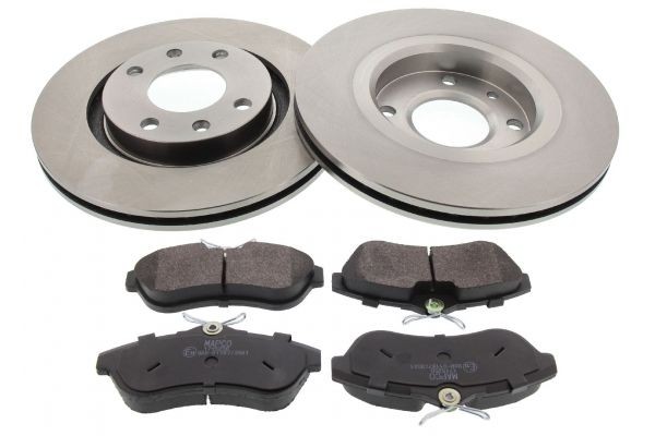 MAPCO 47456: Set frana, frana disc punte fata, Ř: 266mm, ventilat