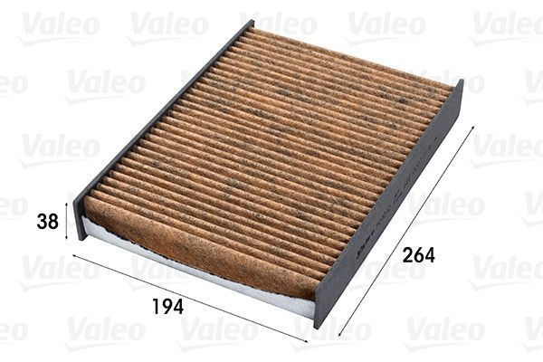 VALEO 701012: Filtrs, Salona telpas gaiss Aktivētās ogles filtrs ar polifenolu, ar fungicīdo efektu, ar antialerģisku iedarbību, CLIMFILTER SUPREME