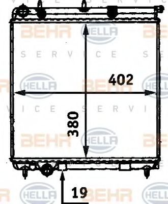 HELLA 8MK 376 718-634: Chłodnica, układ chłodzenia silnika