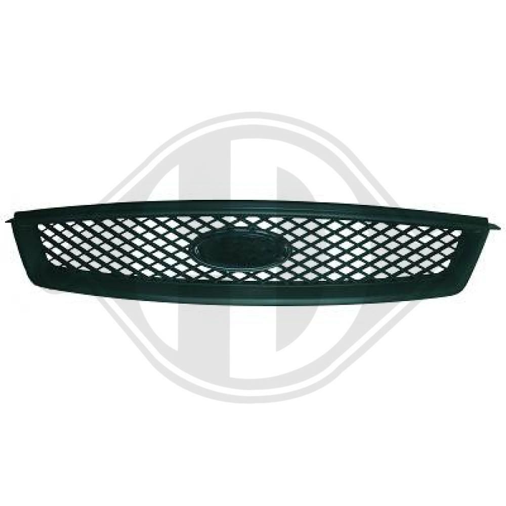 DIEDERICHS 1416040: Μάσκα ψυγείου μαύρο Priority Parts