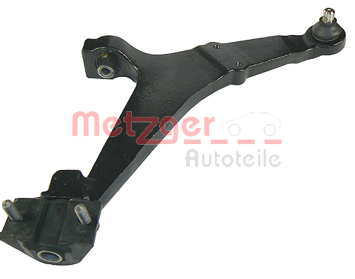 METZGER 88059002: Querlenker Vorderachse rechts, unten, mit Trag-/Führungsgelenk, mit Gummilager, spareparts