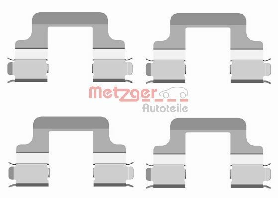 METZGER 109-1679: Set accesorii, placute frana GREENPARTS