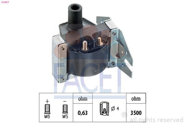 FACET 9.6370: Bobina de encendido Made in Italy - OE Equivalent