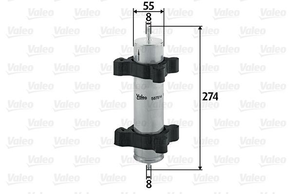 VALEO 587514: Degvielas filtrs