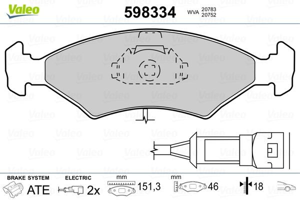 VALEO 598334: Piduriklotsid Esisild