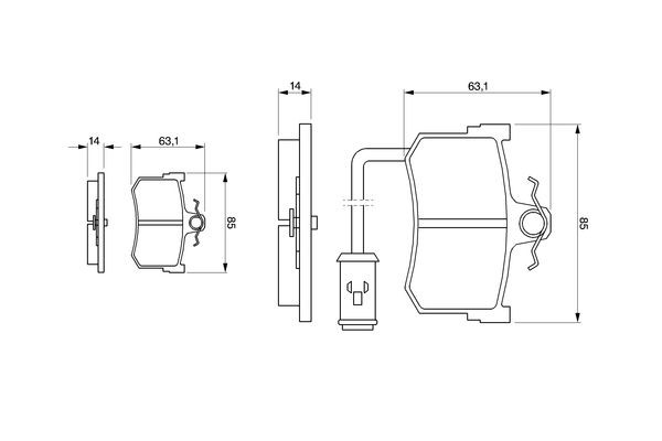 BOSCH 0 986 424 013: Piduriklotsid