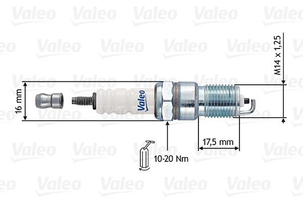 VALEO 246910: Bujía de encendido Ancho de llave: 16 mm