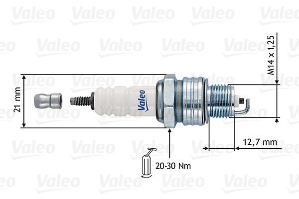 VALEO 246906: Bujii Dimensiune cheie: 21