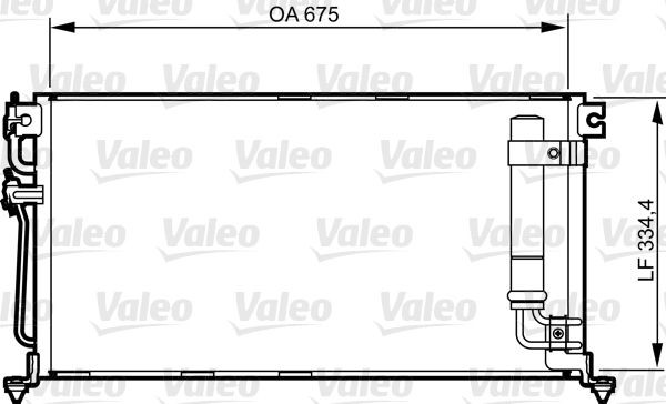 VALEO 814273: Kondensor, klimatanläggning med avfuktare