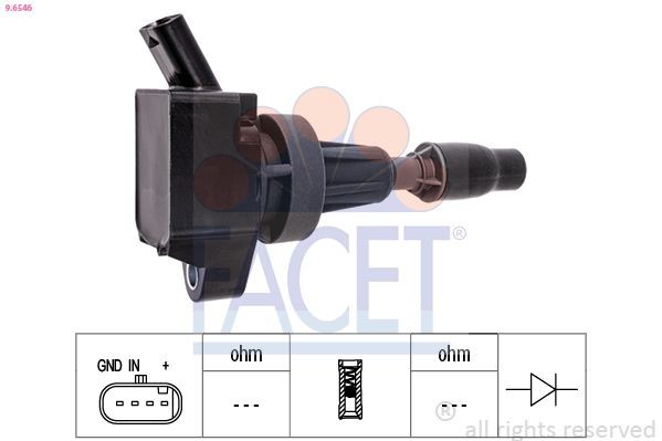 FACET 9.8007: Süütepooli ühik Made in Italy - OE Equivalent