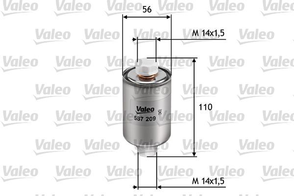 VALEO 587209: Degvielas filtrs
