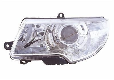 VAN WEZEL 7636961: Scheinwerfer links, H7, H3, ohne Schriftzug, mit Stellmotor für LWR, Lichtscheibenfarbe Blinkleuchte: glasklar