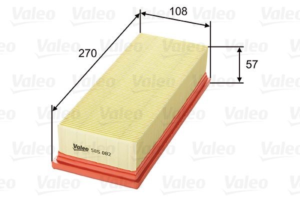 VALEO 585082: Gaisa filtrs
