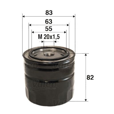 VALEO 586060: Eļļas filtrs