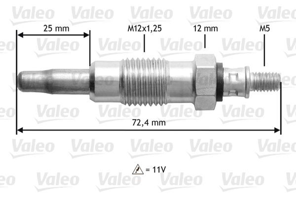 VALEO 345119: Подгревна свещ