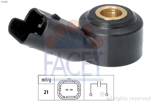 FACET 9.3138: Capteur de cliquetis Made in Italy - OE Equivalent