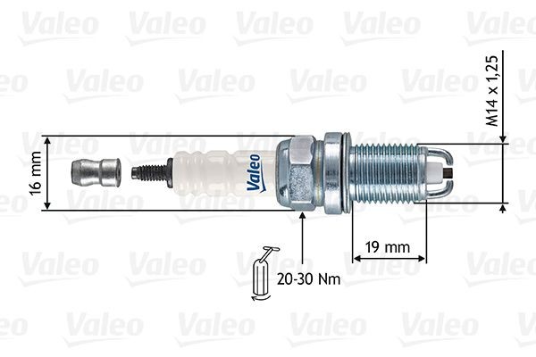 VALEO 246850: Bujii Dimensiune cheie: 16 mm