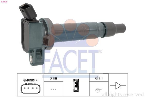 FACET 9.6185: Süütepool Made in Italy - OE Equivalent