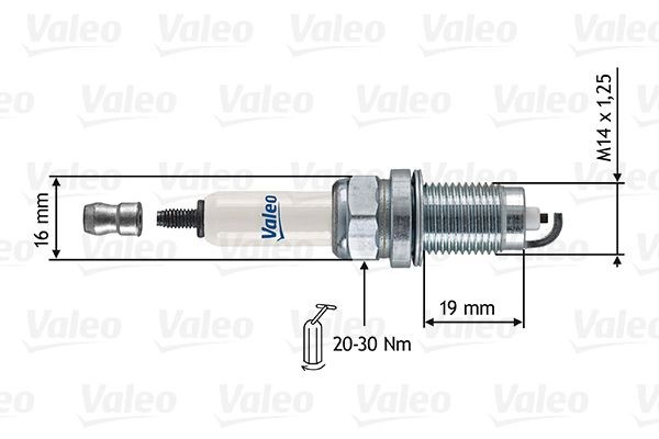 VALEO 246873: Bujía de encendido Ancho de llave: 16 mm