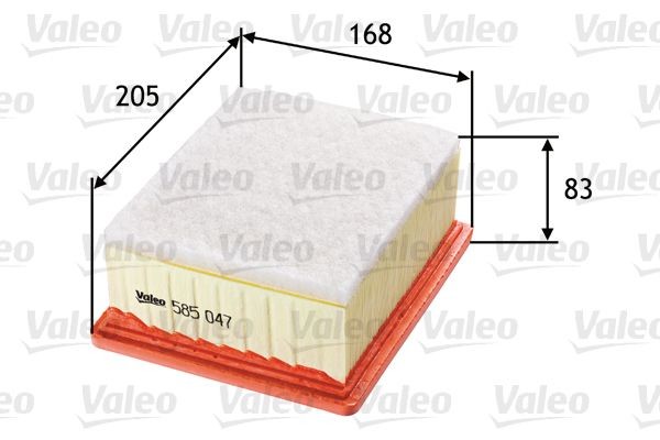 VALEO 585047 Luftfilter mit Vorfilter